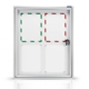 Magnetoplan Showcase for the outside, with safety glass, 4 x A4