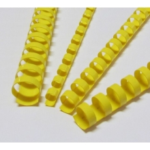 Plastic combs 10 mm yellow