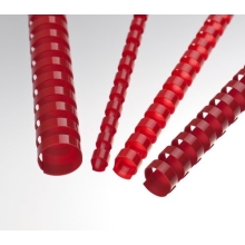 Plastic combs 12 mm red