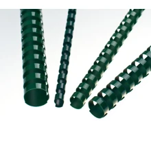 Plastic combs 19 mm green