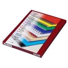 Transparent Covers Eurosupplies A4 200 mic red